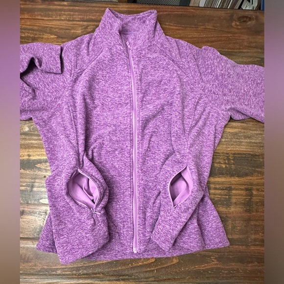 Duluth Trading Co Full Zip Fleece Jacket ZipperPockets Women's 2XL Lilac Purple - Picture 2 of 11